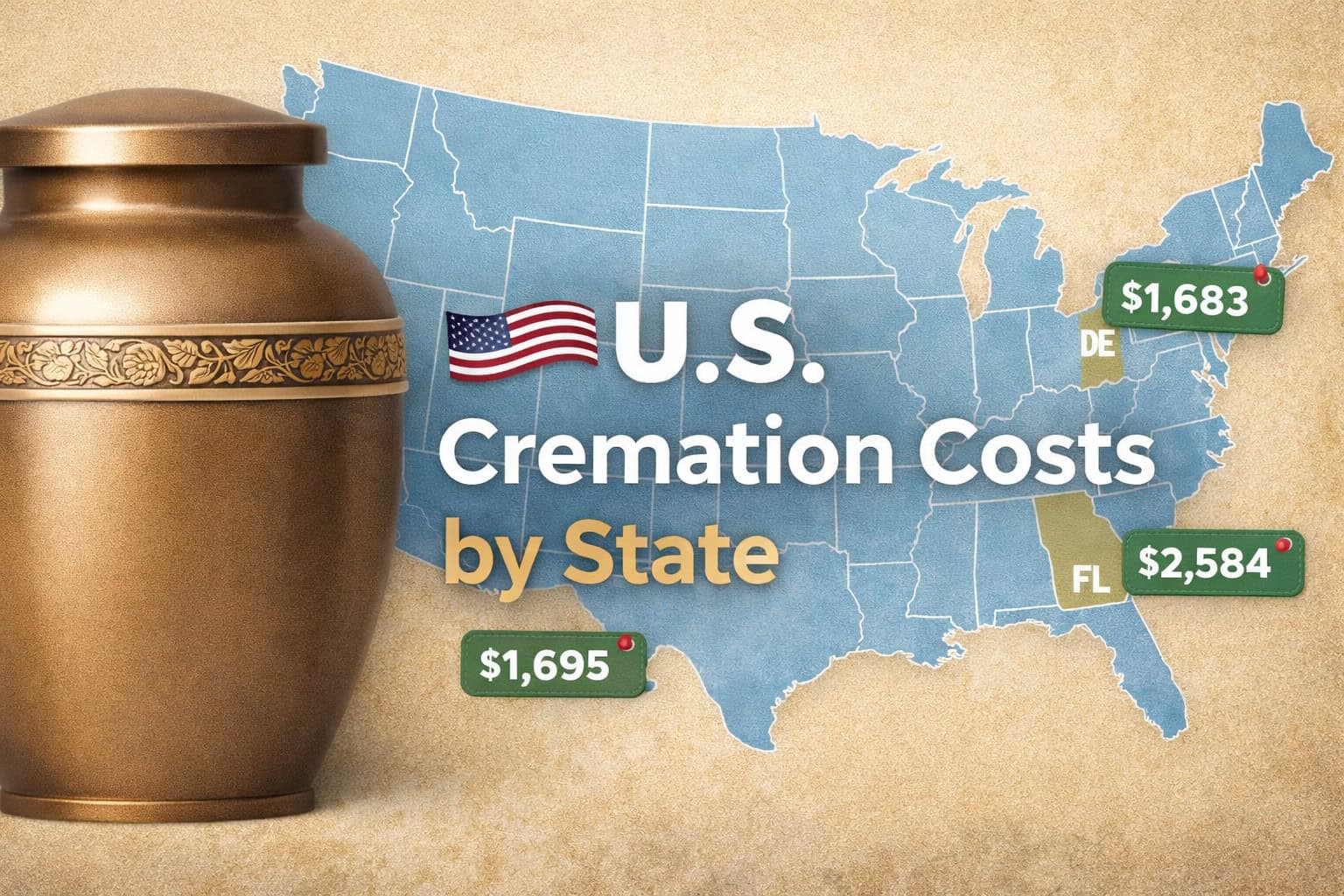 Guide to cremation prices across the United States in 2026.